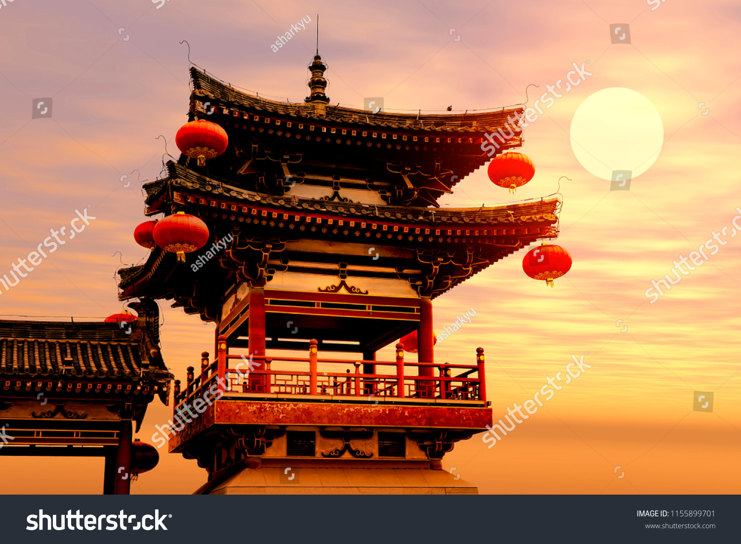 PowerPoint Template ancient chinese history temple (iimmpuuohi)