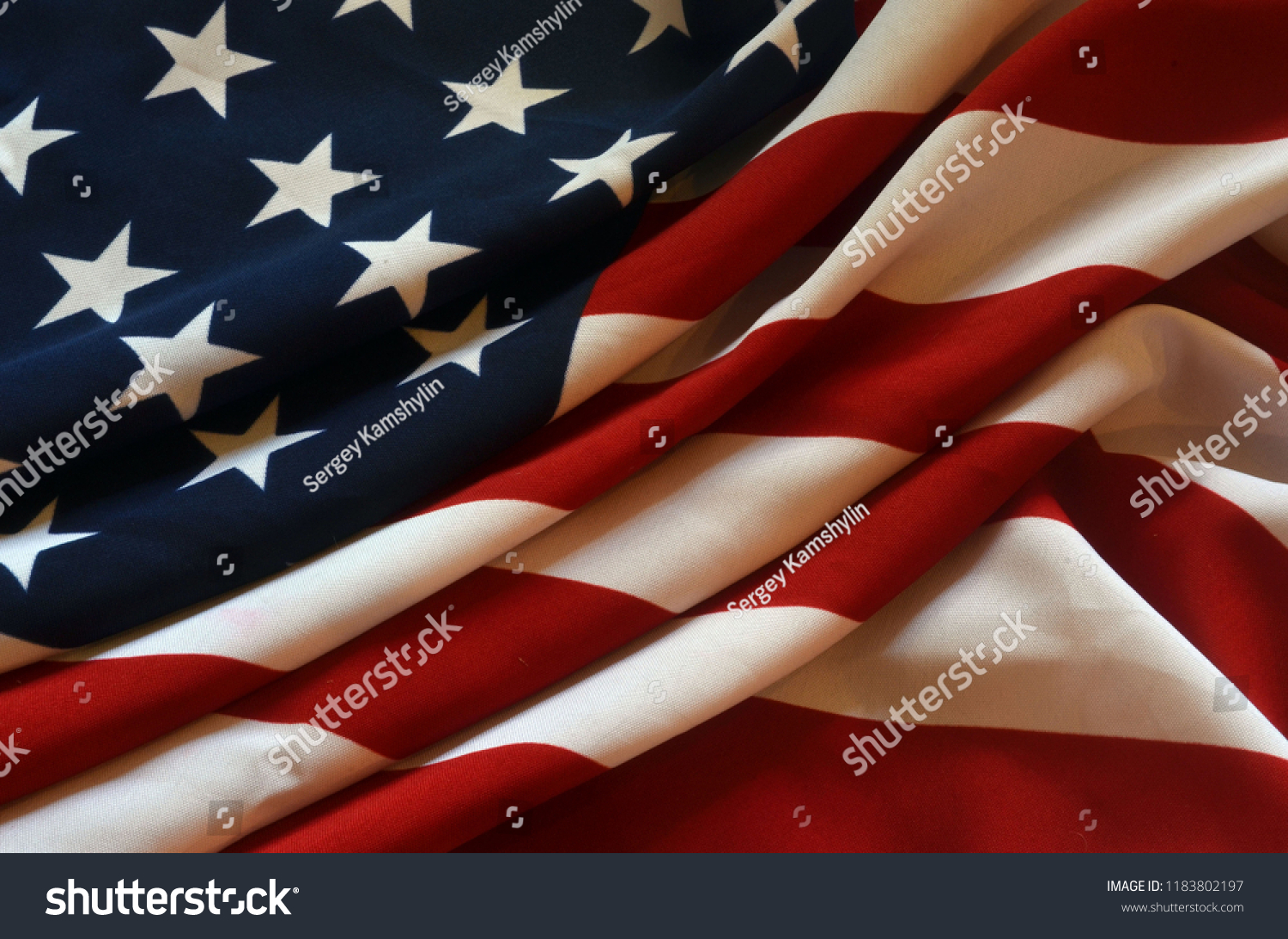 American Flag Powerpoint Template