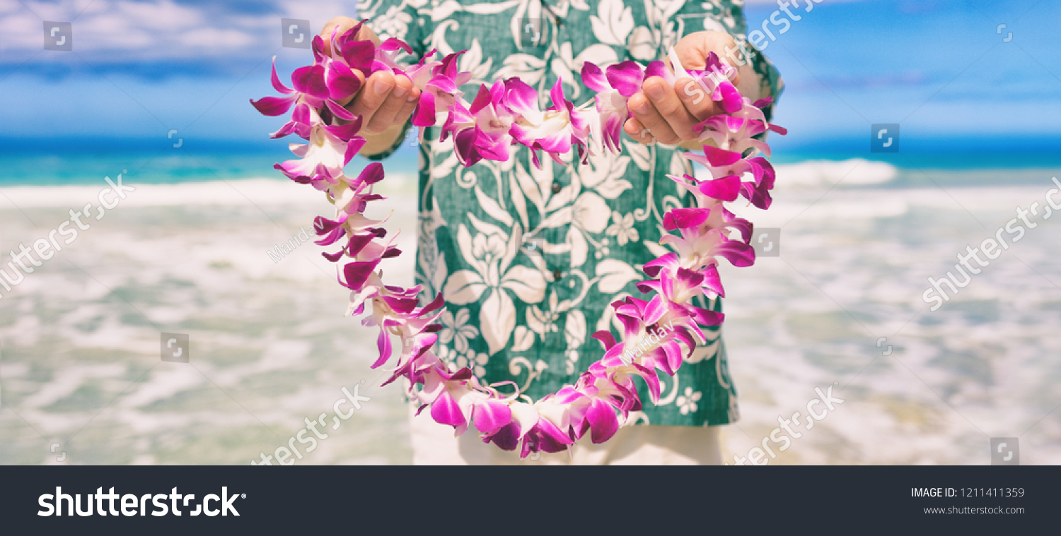 PowerPoint Template traditional hawaii hawaiian lei flower