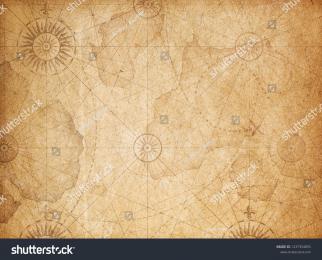 PowerPoint Template: pergament vintage treasure map background (ijkokmlpmm)