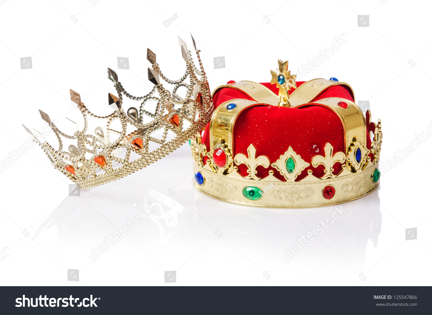 PowerPoint Template: king crown isolated on white (ijmmlopnn)