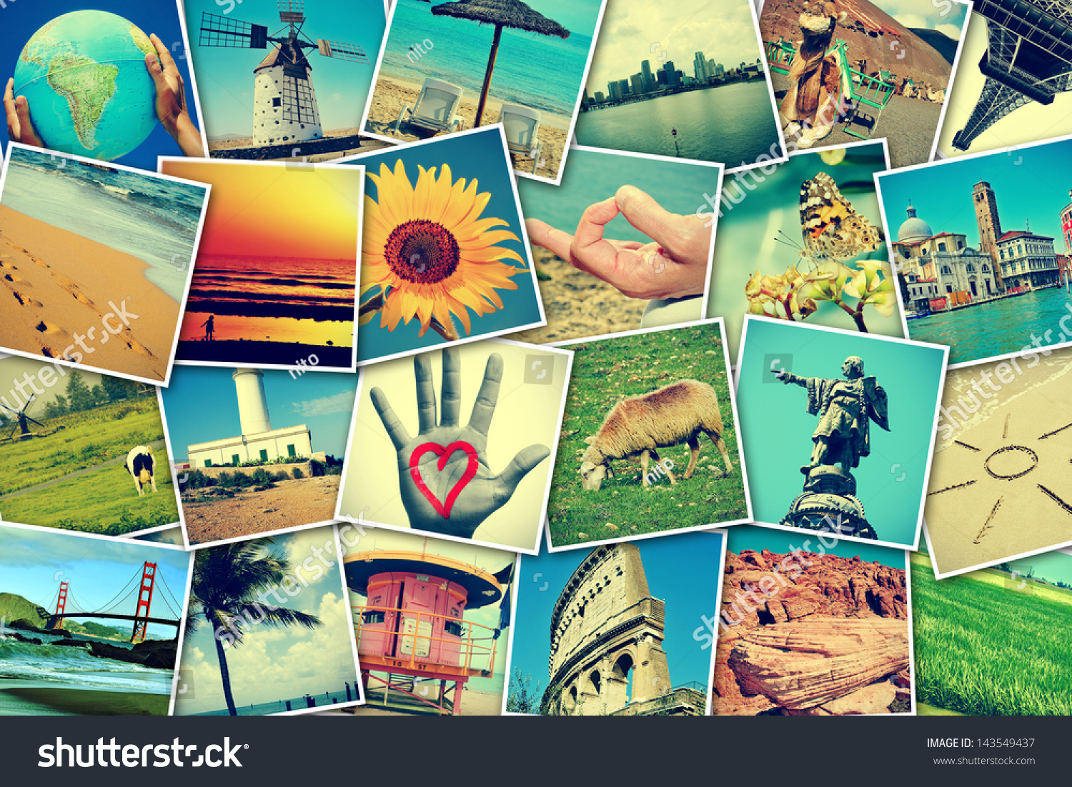 PowerPoint Template scrapbook collage mosaic with (ilkmlulko)