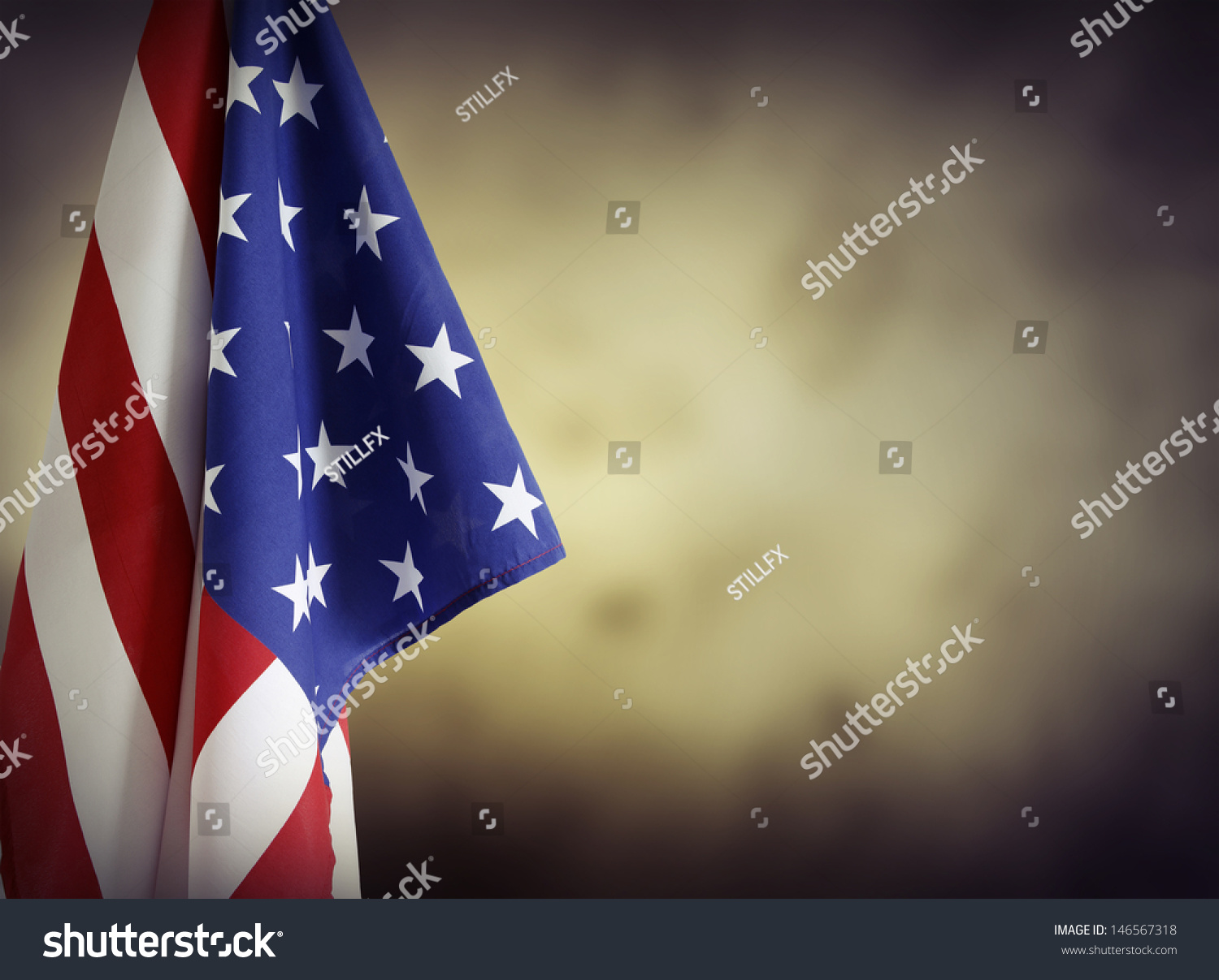 American Flag Powerpoint Template