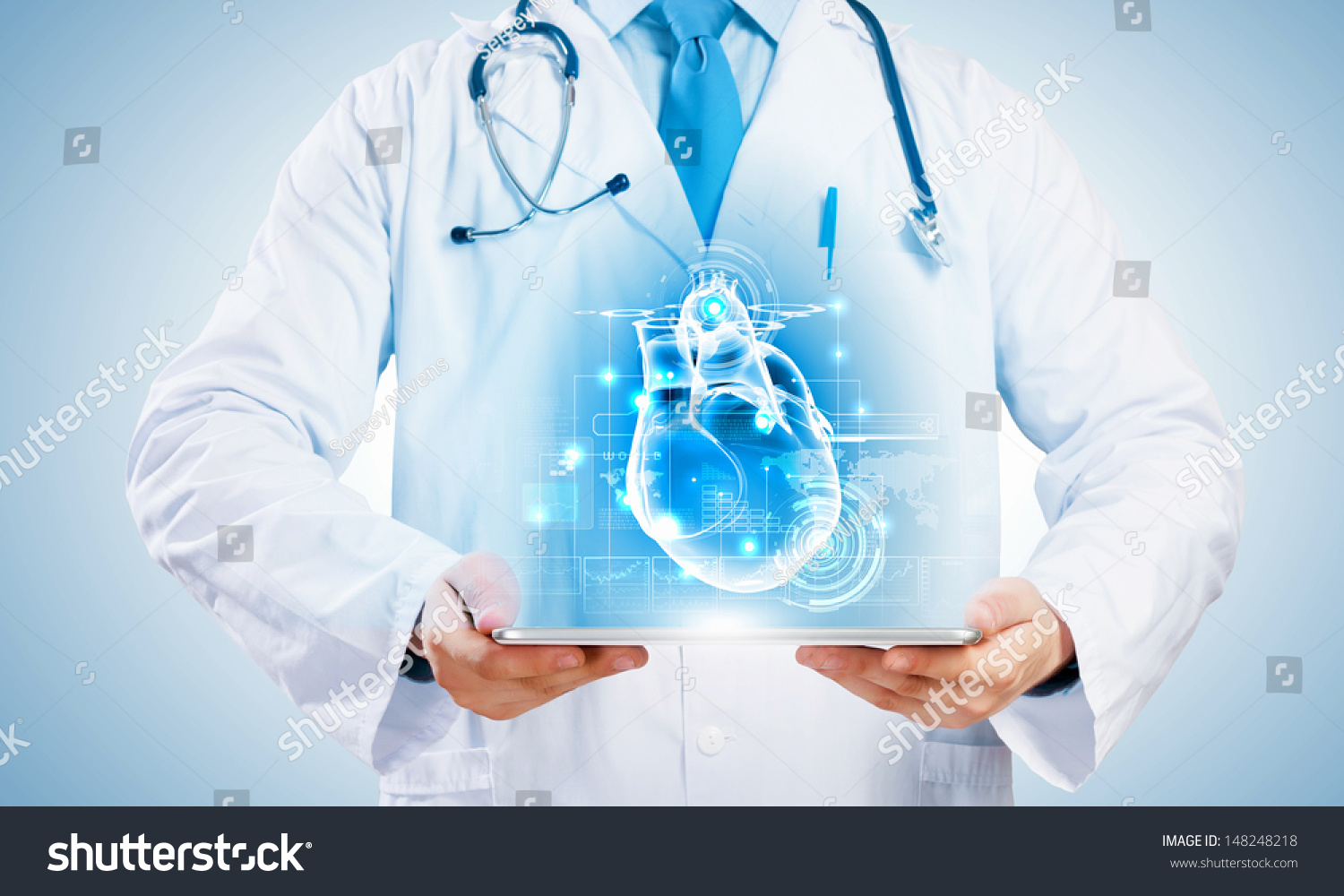 PowerPoint Template: cardiology heart - close-up of (ilpjlpjip)