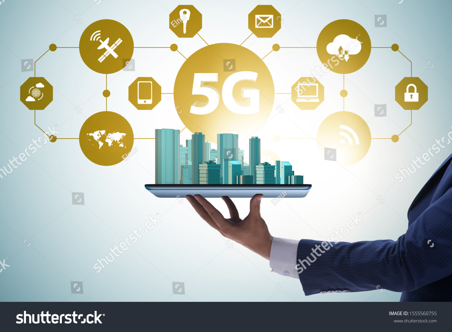 Powerpoint Template 5g Technology 5g Mobile Concept High Immmmnhomm