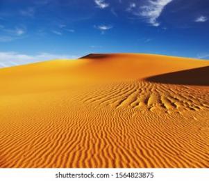  PowerPoint  Template sundown in desert  desert  background  