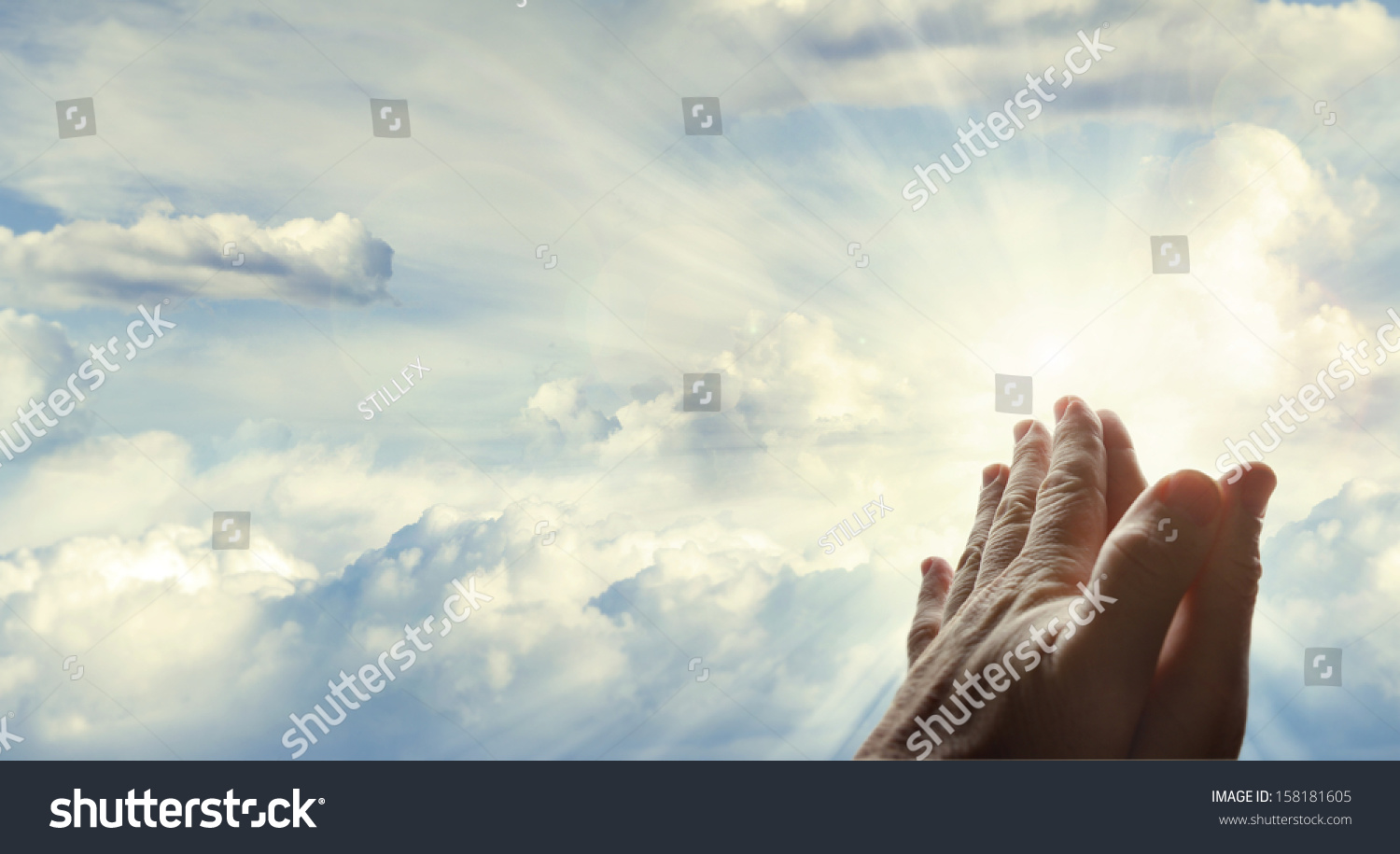 Praying Hands PowerPoint Template