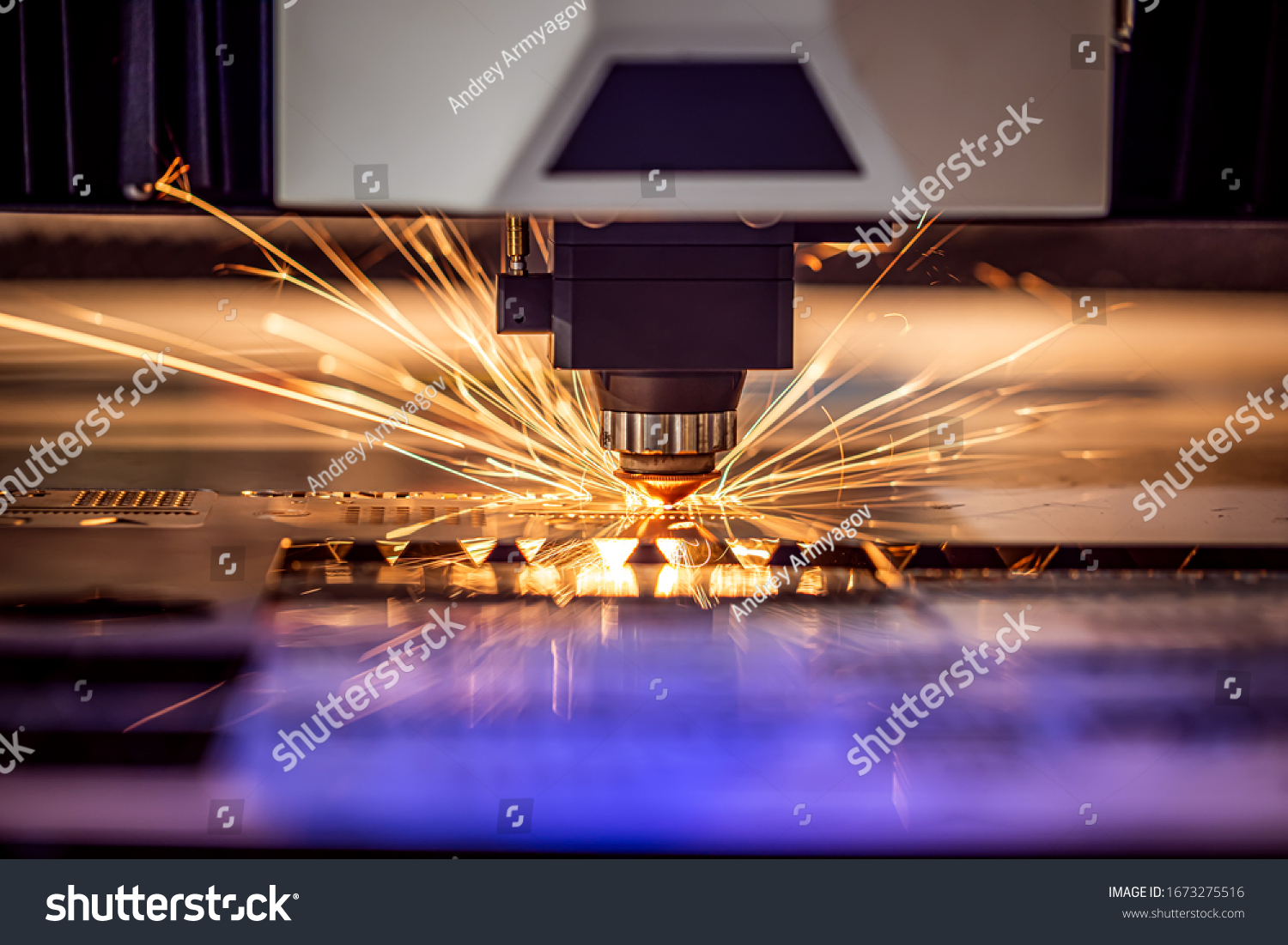 Powerpoint Template Laser Light Cnc Cutting Of Metal Inokjommin