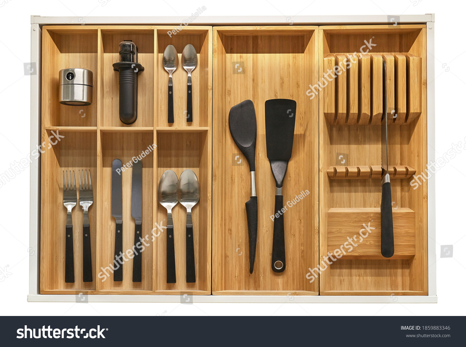 PowerPoint Template: kitchen-utensil-cutlery-drawer-organizer (ipmuppkkln)