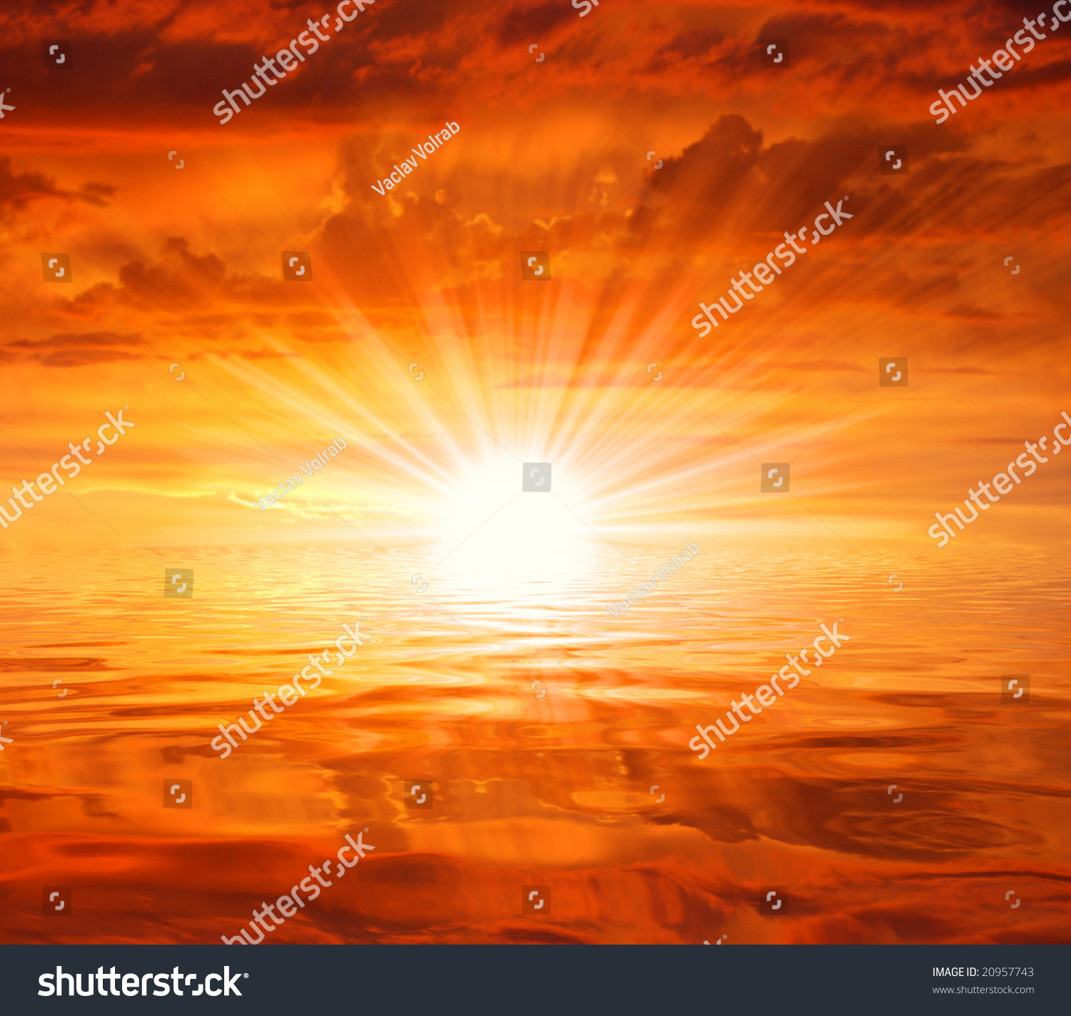 PowerPoint Template: rising sun set - sunrise (jhumoolk)