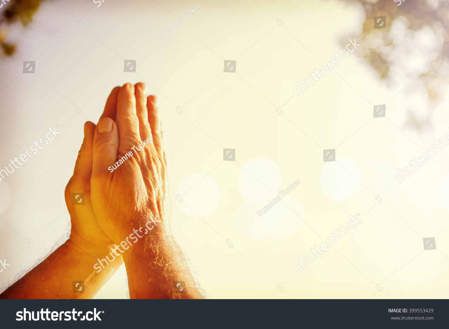 Praying Hands Powerpoint Template