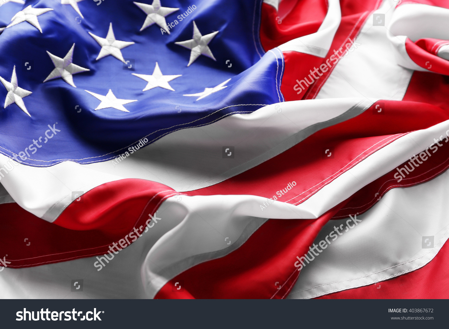 American Flag Powerpoint Template