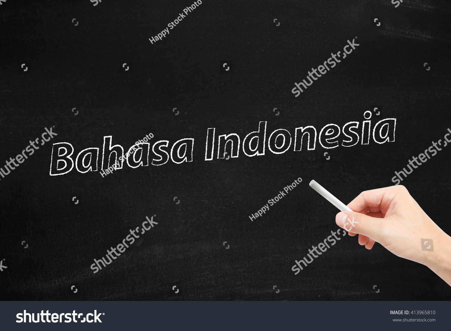 PowerPoint Template: Language Of Bahasa Indonesia Written (likunmpih)