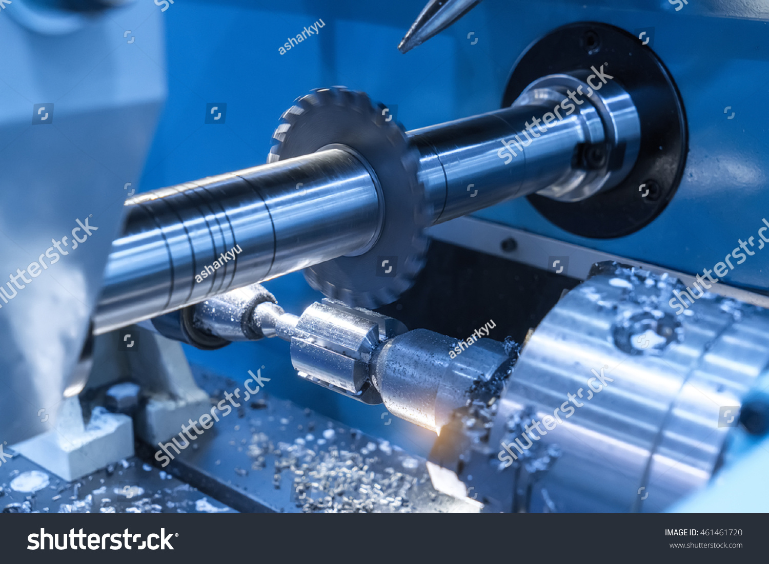 PowerPoint Template: cnc machine tool metalworking milling (lnilniojh)