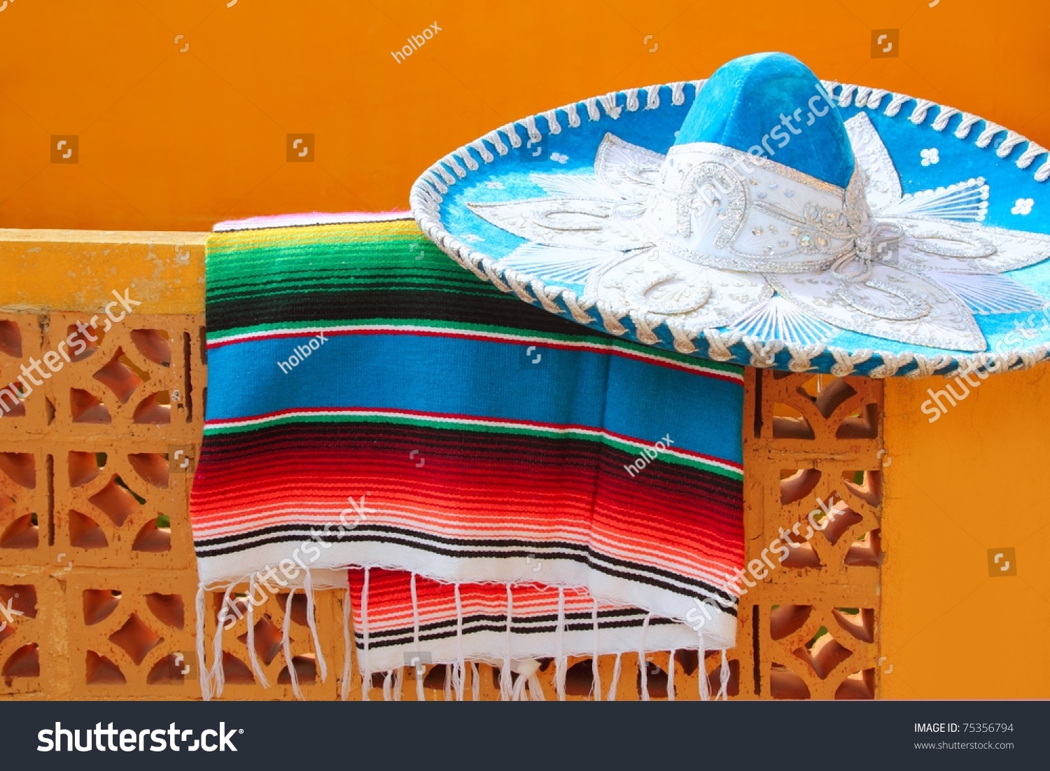 powerpoint-template-hispanic-culture-charro-mariachi-blue-mexican